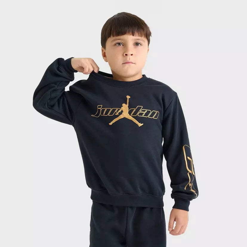 Conjunto Infantil Jordan ‘negro C/dorado’