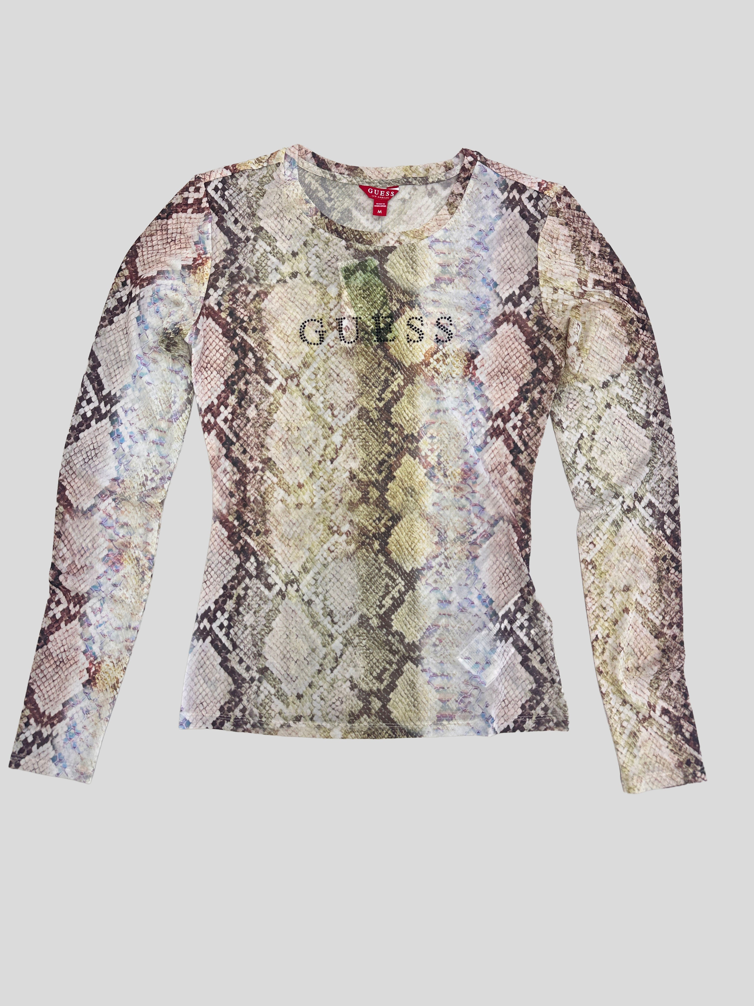 Polera Transparente ‘Snake Print’