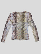 Polera Transparente ‘Snake Print’