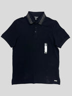 Polera Polo C/brillante en cuello ‘Negra’