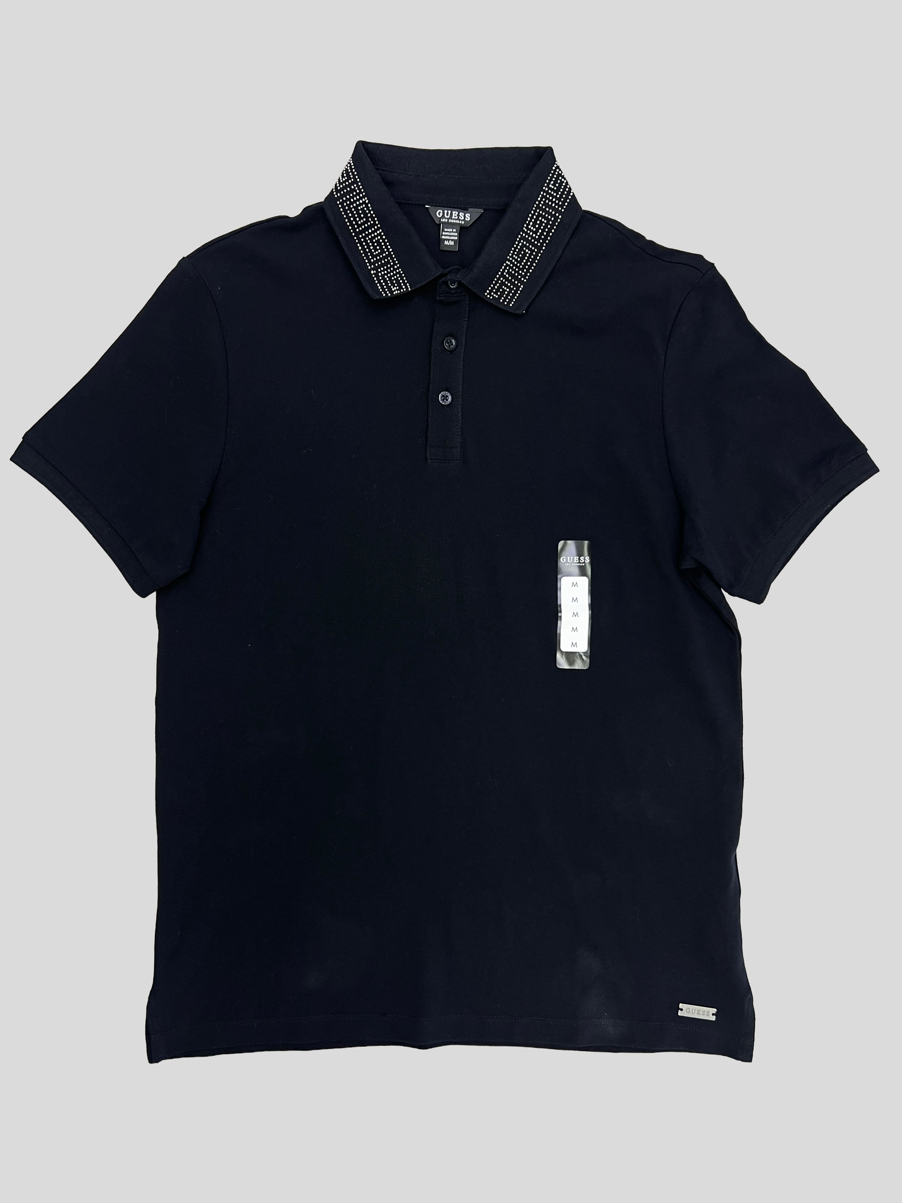 Polera Polo C/brillante en cuello ‘Negra’