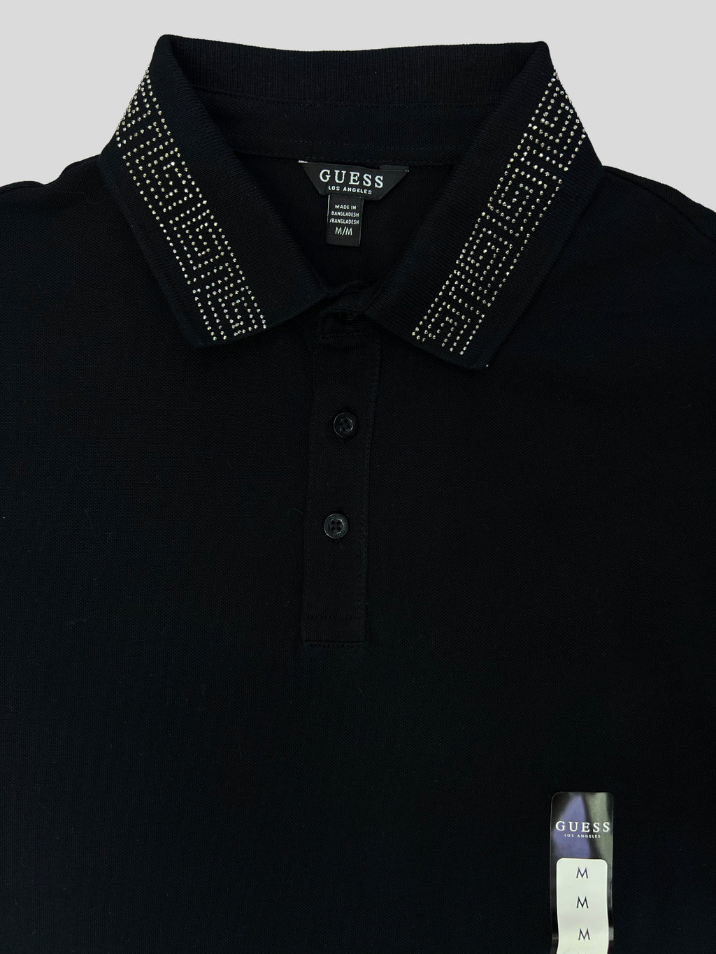 Polera Polo C/brillante en cuello ‘Negra’