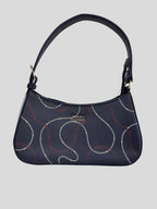 Cartera Tommy Hilfiger navy c/n detalles de cadenas