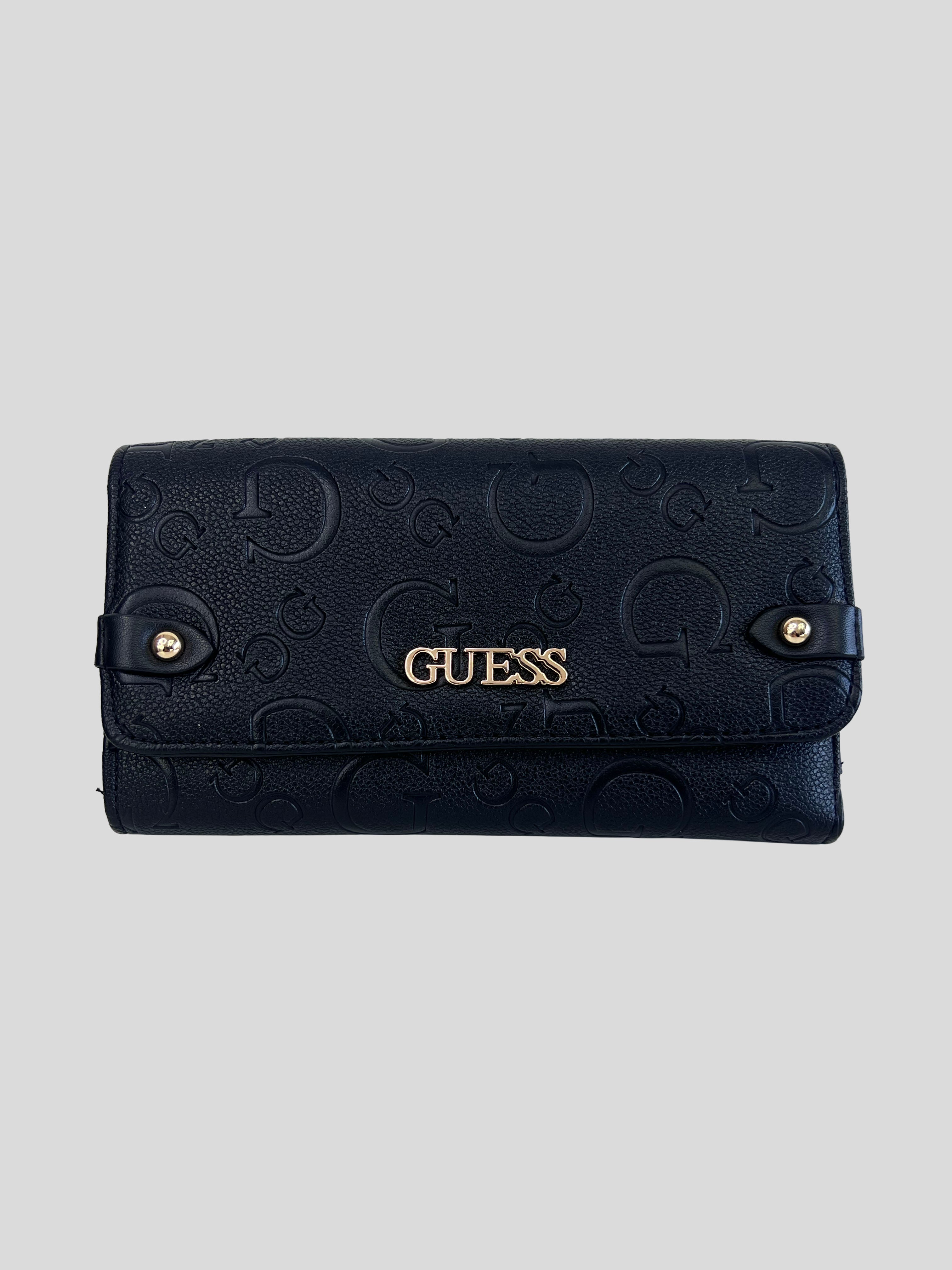 Porta Documentos Guess negro/dorado