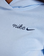 Poleron Mujer Logo Nike swoosh bordado 'Celeste'