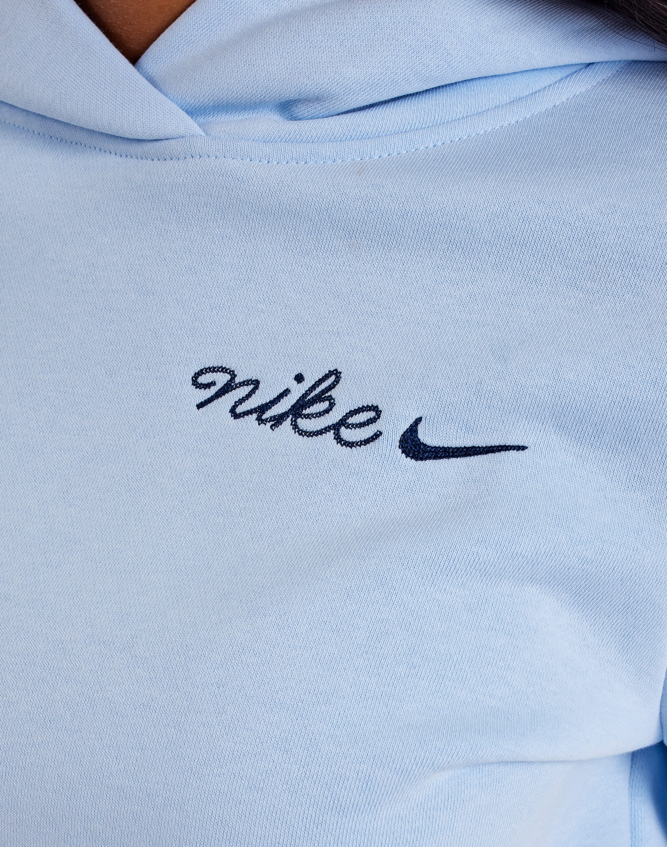 Poleron Mujer Logo Nike swoosh bordado 'Celeste'