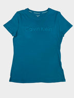 Polera Calvin Klein Logo3DRubber 'Turquesa'