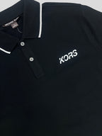 Polera Polo Michael Kors logo Kors/linea cuello  ‘Negra’
