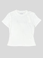 Polera Calvin Klein boxLogo brillo 'Blanca'
