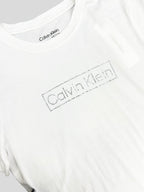 Polera Calvin Klein boxLogo brillo 'Blanca'