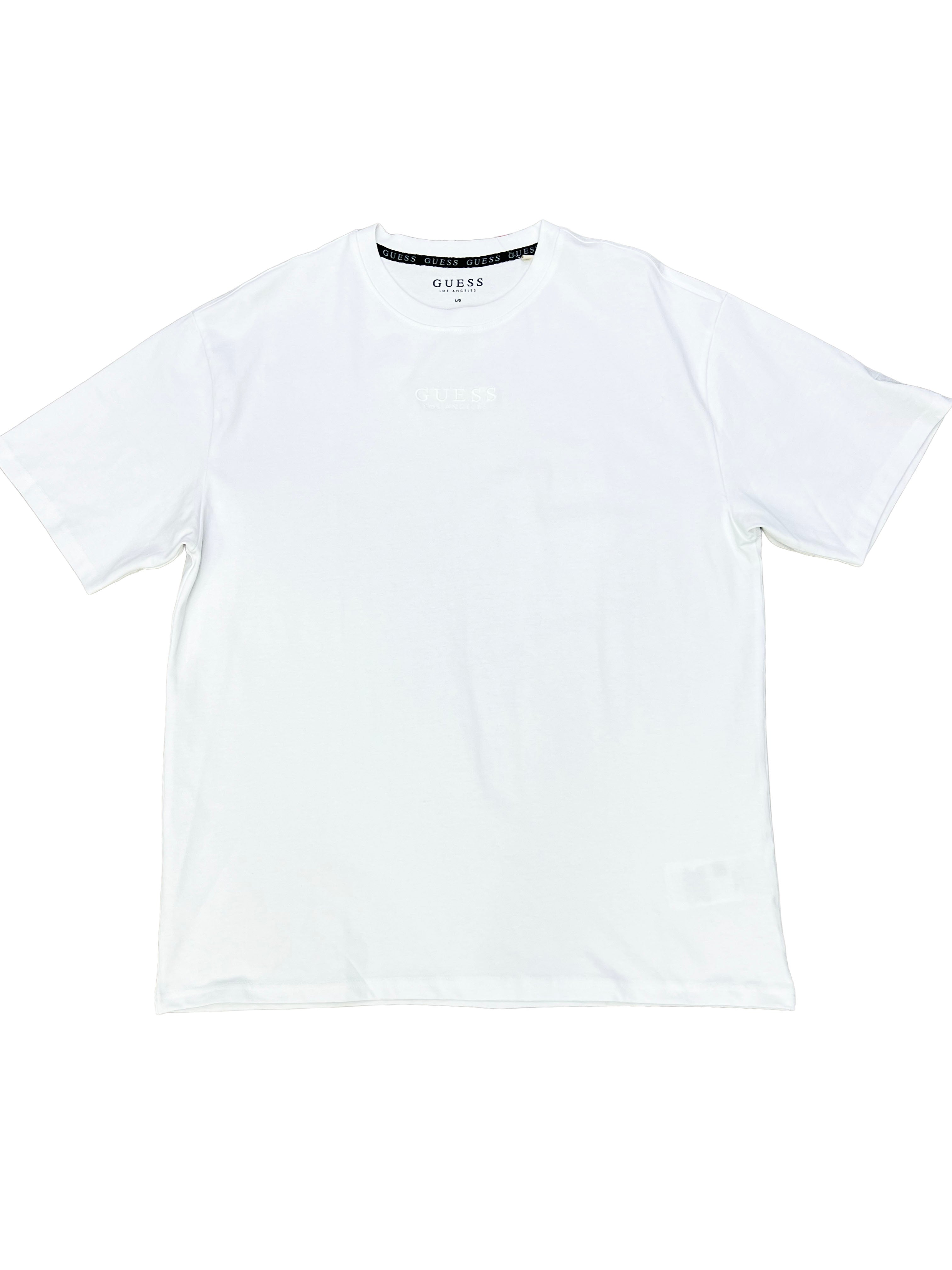 Polera Guess L.A Logo bordado frontal blanco ‘Blanca’