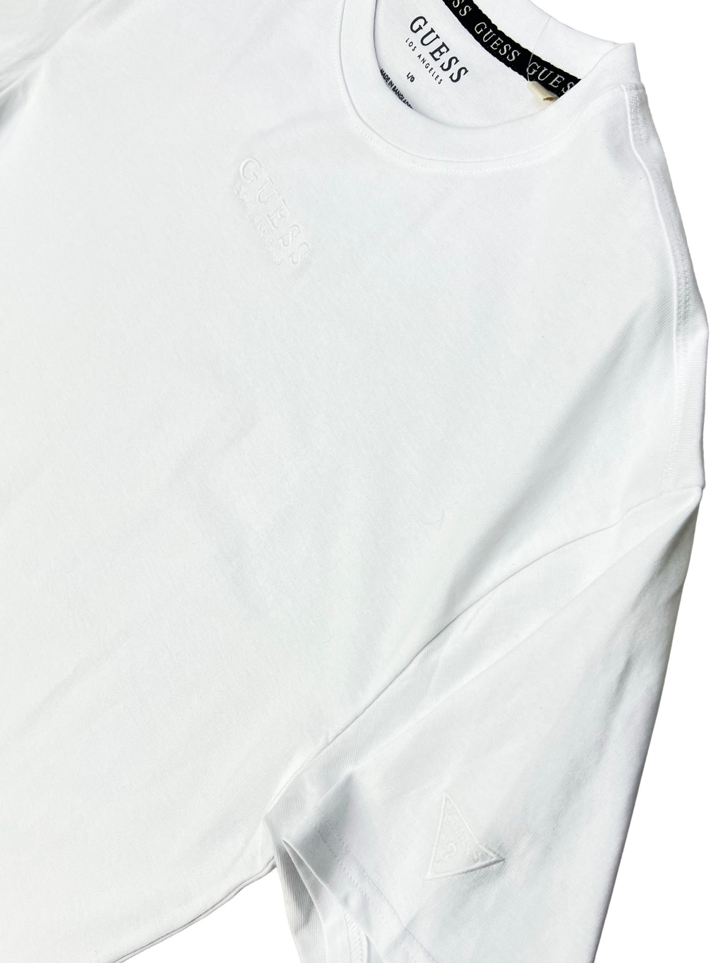 Polera Guess L.A Logo bordado frontal blanco ‘Blanca’