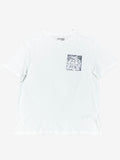 Polera Calvin Klein estampado Box CK lentejuelas ‘Blanca’