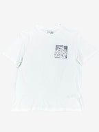 Polera Calvin Klein estampado Box CK lentejuelas ‘Blanca’