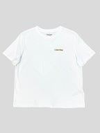 Polera Calvin Klein logo glitter dorado ‘Blanca’