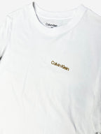 Polera Calvin Klein logo glitter dorado ‘Blanca’
