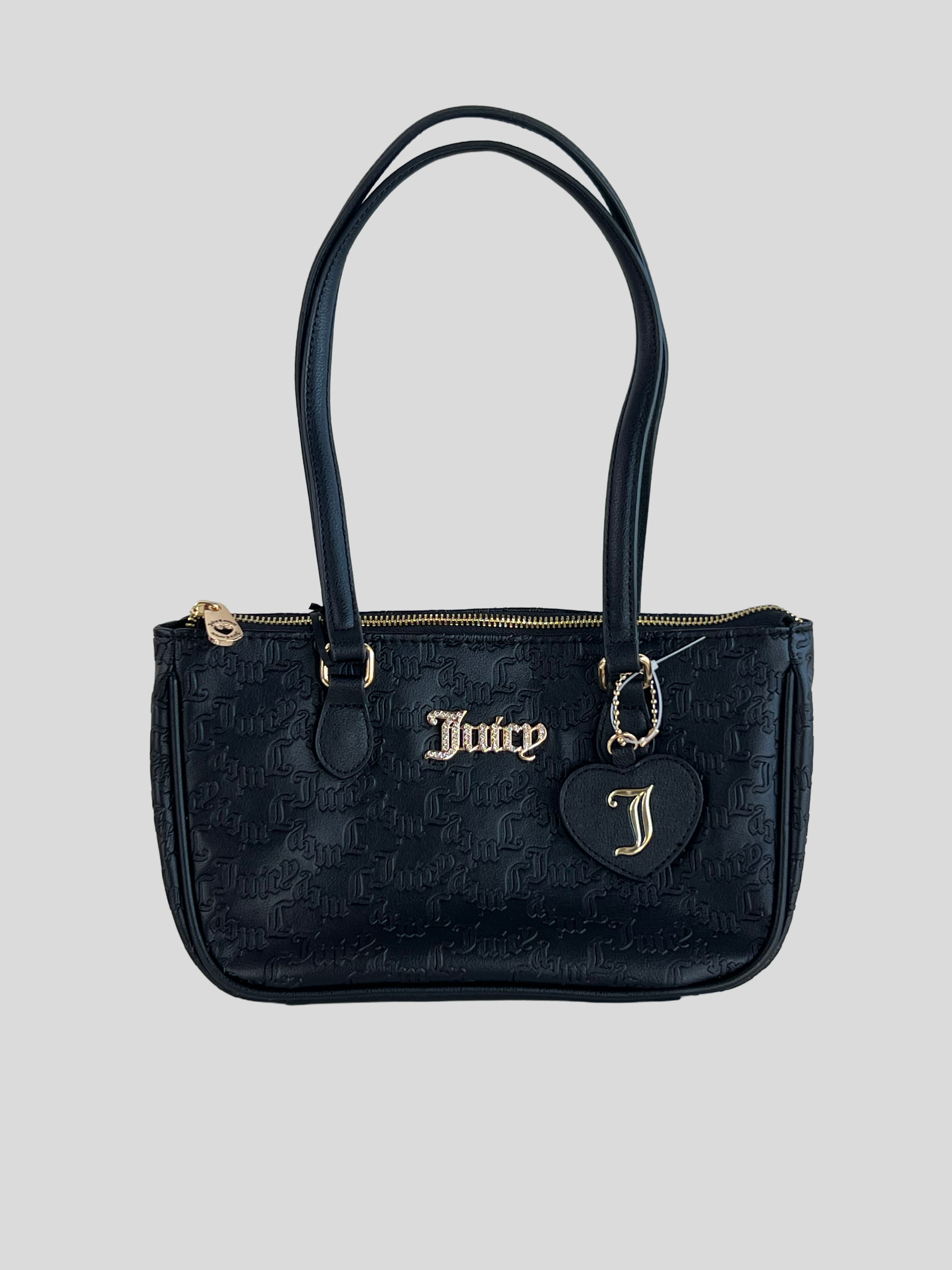 Bolso shoulder Juicy Couture logo front llavero J ‘Negra’