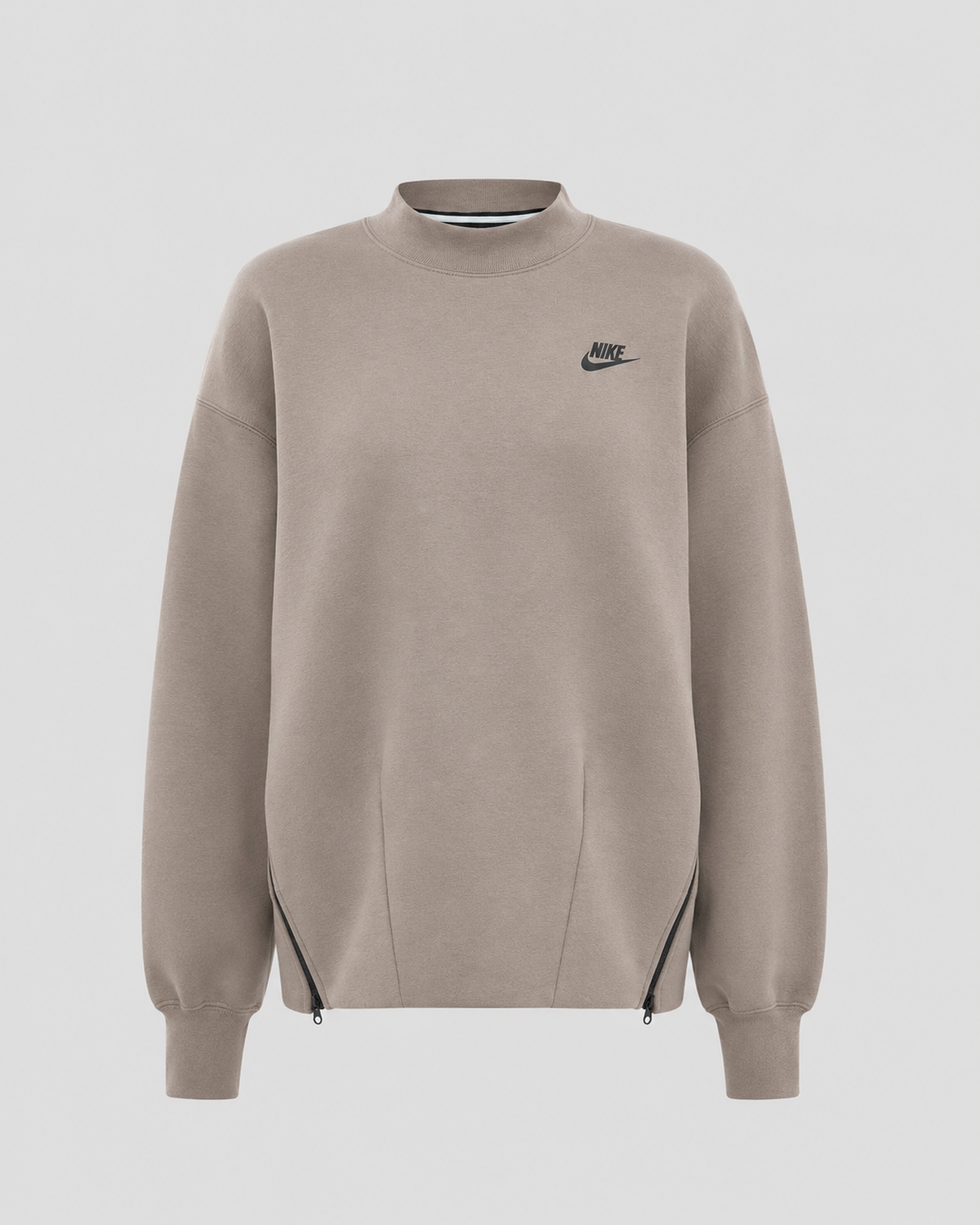 Poleron Nike Tech Fleece Oversize cerrado ‘Cafe'