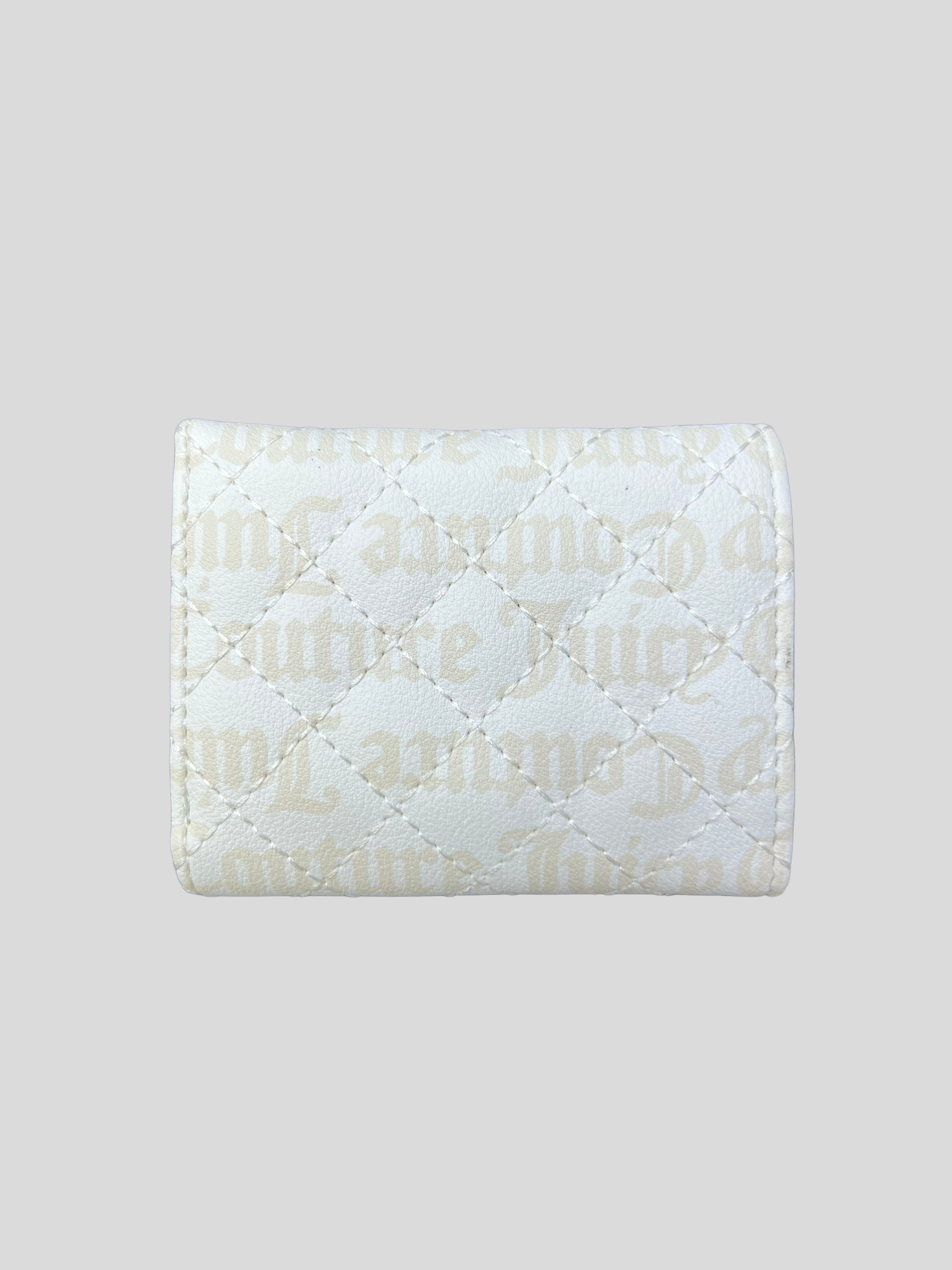 Porta documentos Juicy Couture Logo heart dorado ‘Beige’