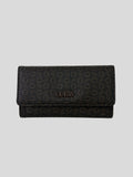 Porta documentos Guess Logo Metalico cafe monograma ‘Cafe’