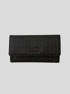 Porta documentos Guess Logo Metalico cafe monograma ‘Cafe’