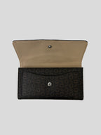 Porta documentos Guess Logo Metalico cafe monograma ‘Cafe’