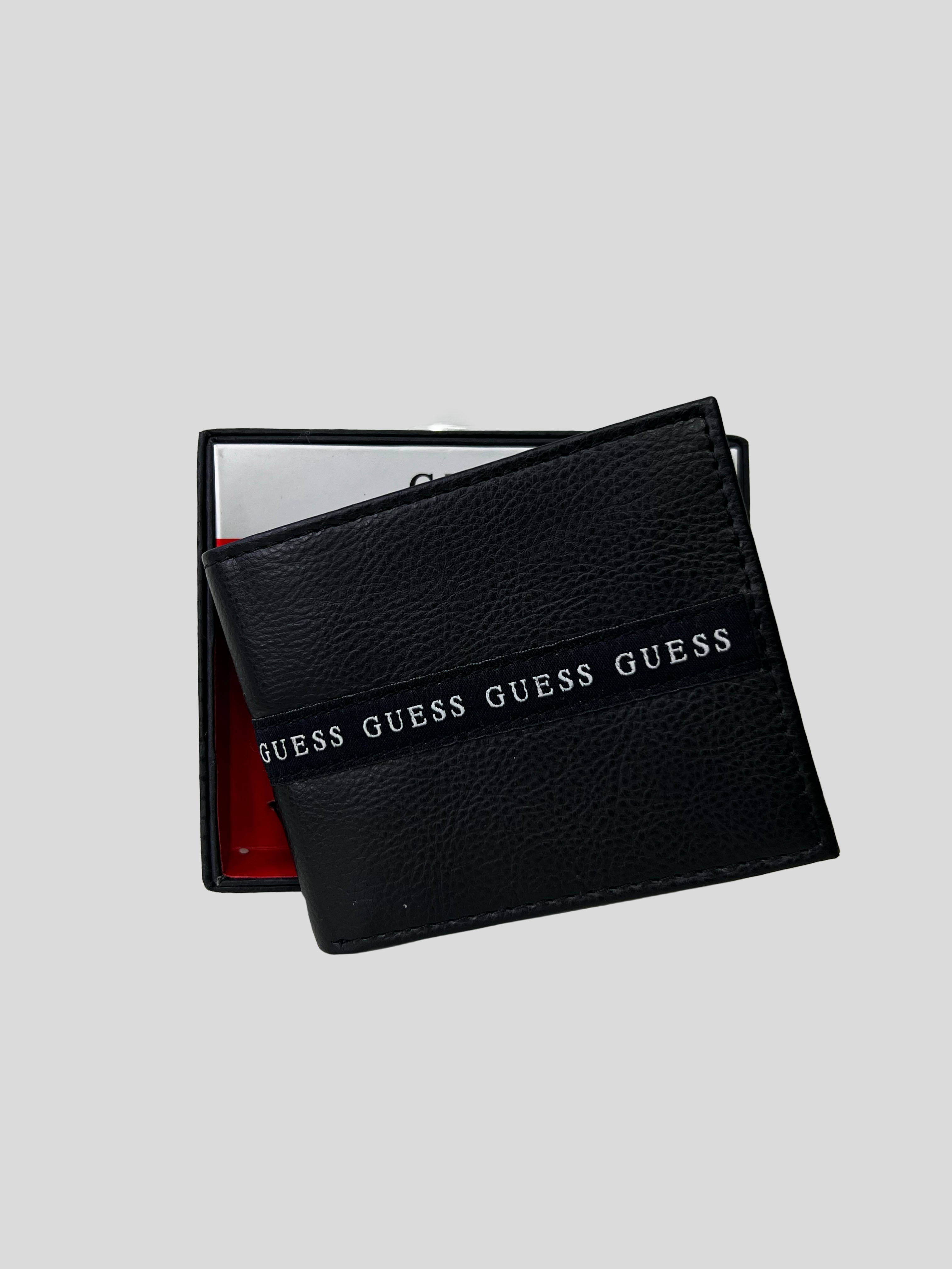 Billetera Guess Negra multi logo franja media ‘Negra’