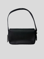Cartera shoulder Guess monograma box logo front metallic  ‘Negra/Grafito’