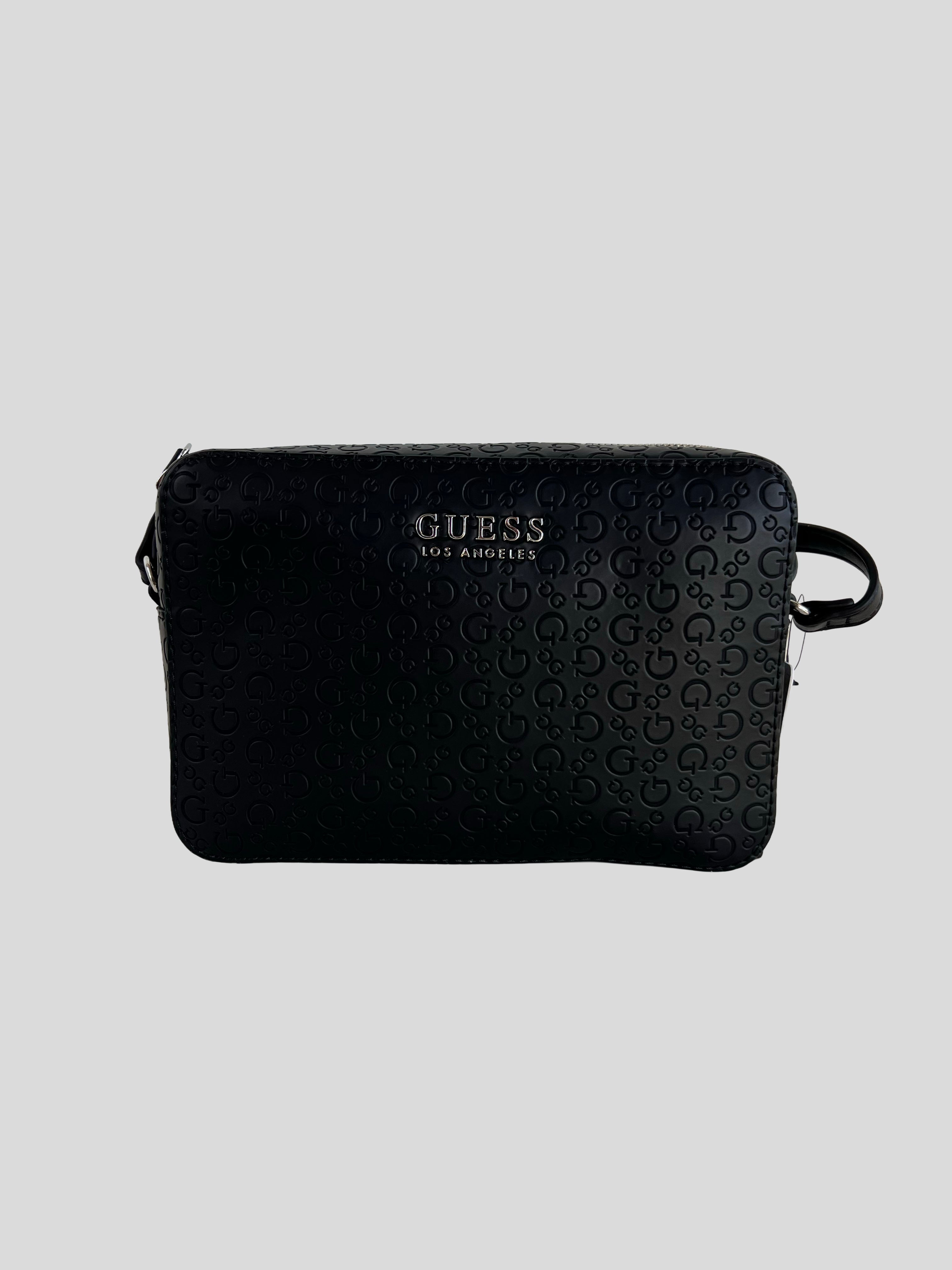 Bolso Crossbody Guess Los Angeles monograma G Logo metallic ‘Negro’