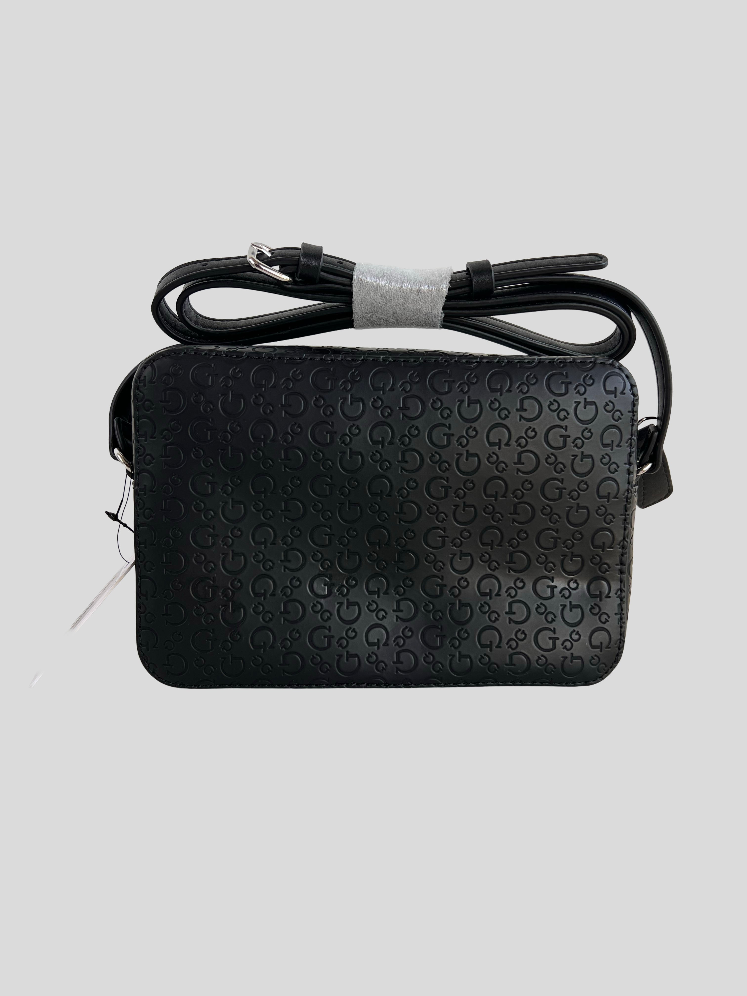 Bolso Crossbody Guess Los Angeles monograma G Logo metallic ‘Negro’