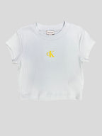 Polera Calvin Klein Logo cK estampado amarillo ‘Verde mint’