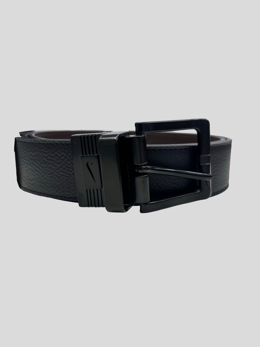 Cinturón Nike Hebilla tradicional cromado Swoosh reversible ‘Negra’