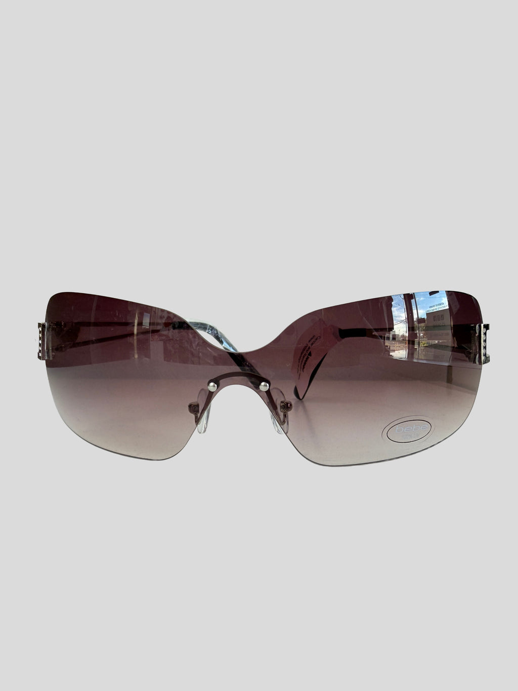 Gafas BEBE Rimless Y2K Glam ‘Morado/chrome’
