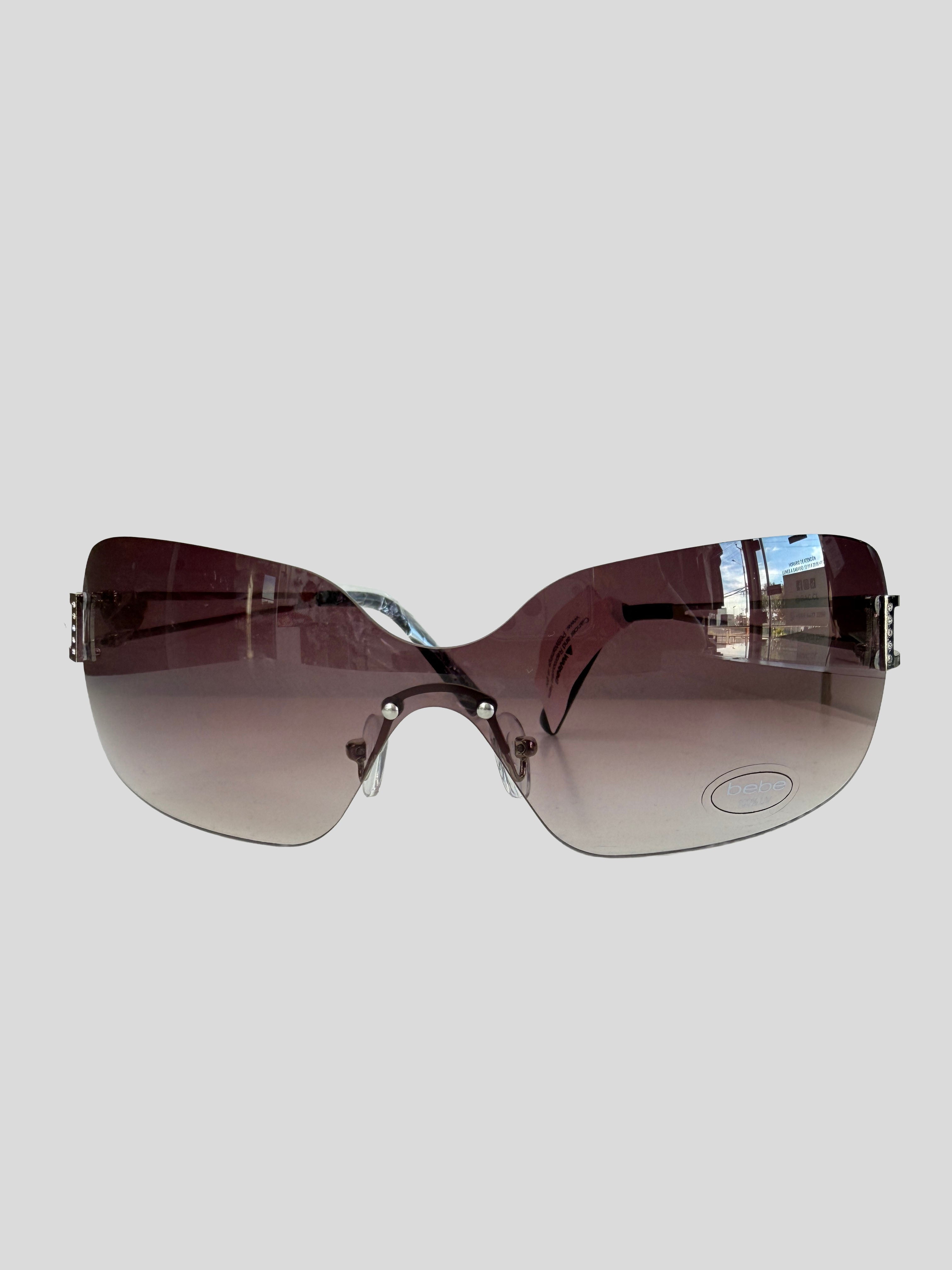 Gafas BEBE Rimless Y2K Glam ‘Morado/chrome’