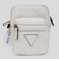 Bolso Crossbody Guess monograma G Logo Triangular Ecocuero  ‘ Beige claro’