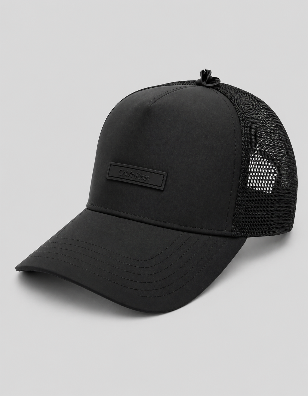 Gorra Calvin Box Logo rubber c/malla ‘Negro'