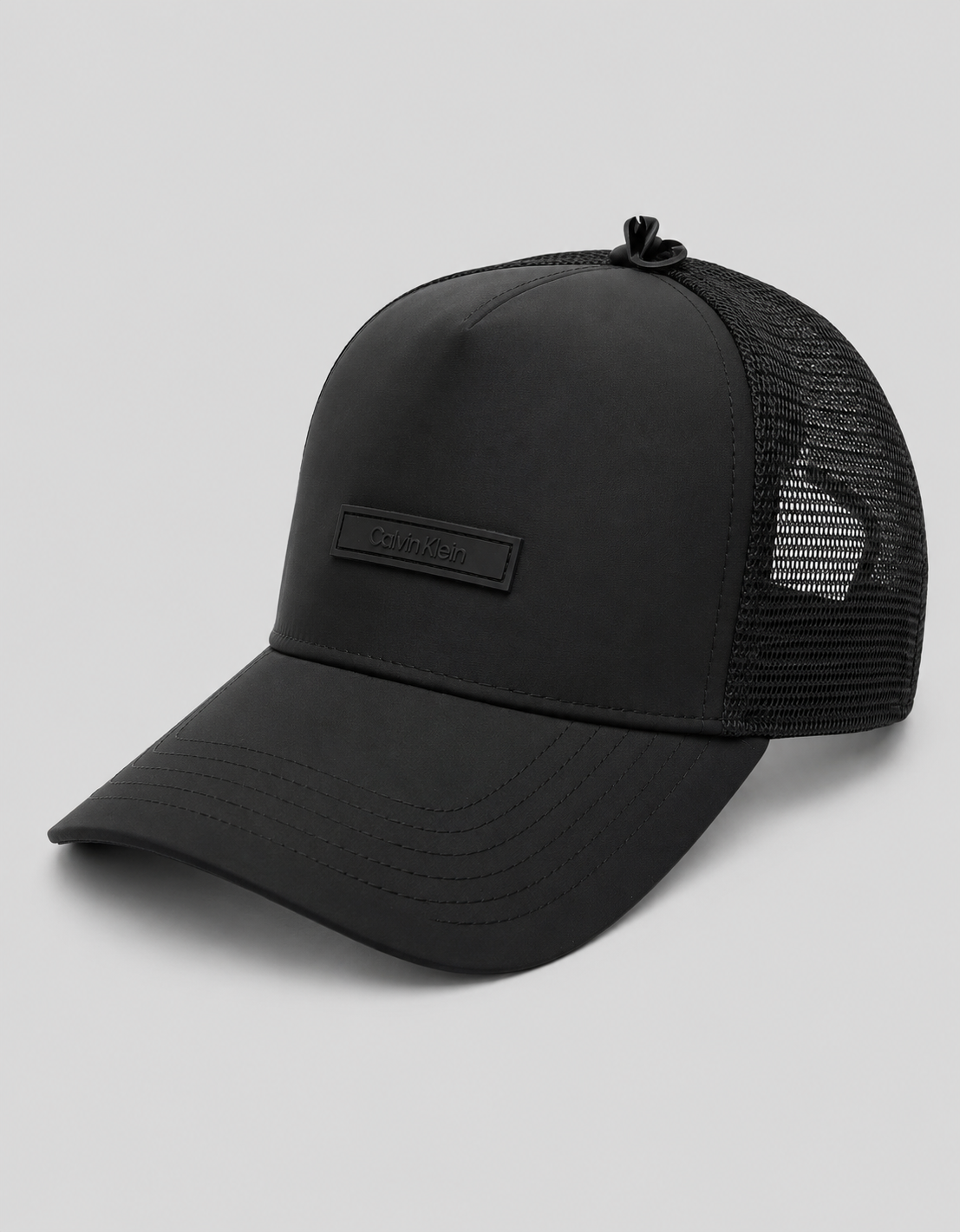 Gorra Calvin Box Logo rubber c/malla ‘Negro'