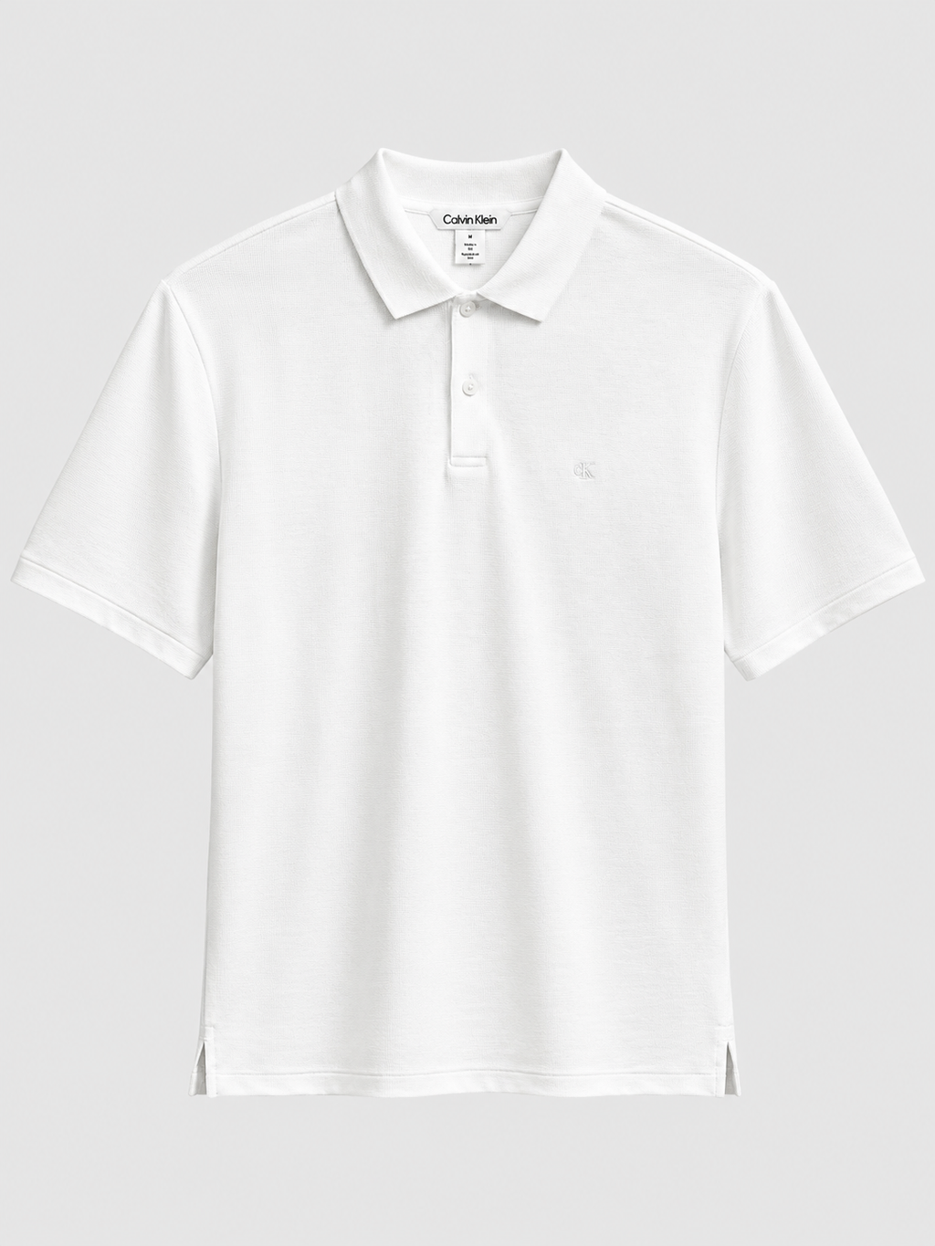 Polera Polo Calvin Klein logo bordado ‘Blanca’