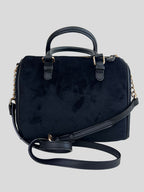Bolso Crossbody Juicy Couture Logo JC bordado suede  ‘Negro’