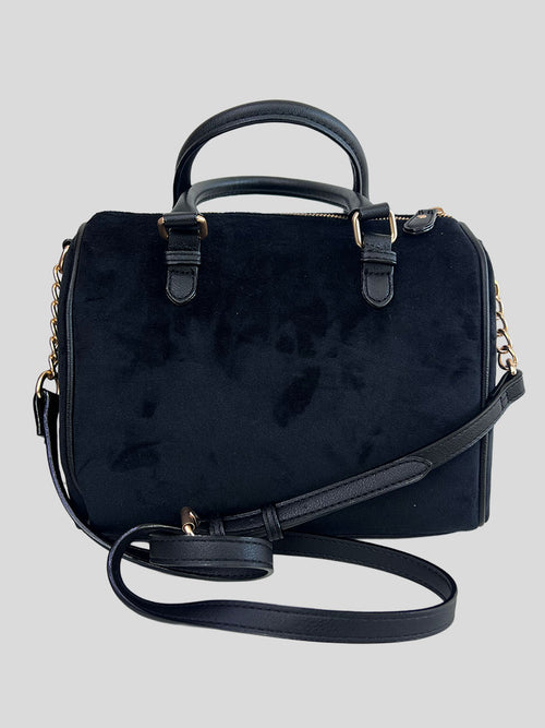 Bolso Crossbody Juicy Couture Logo JC bordado suede  ‘Negro’