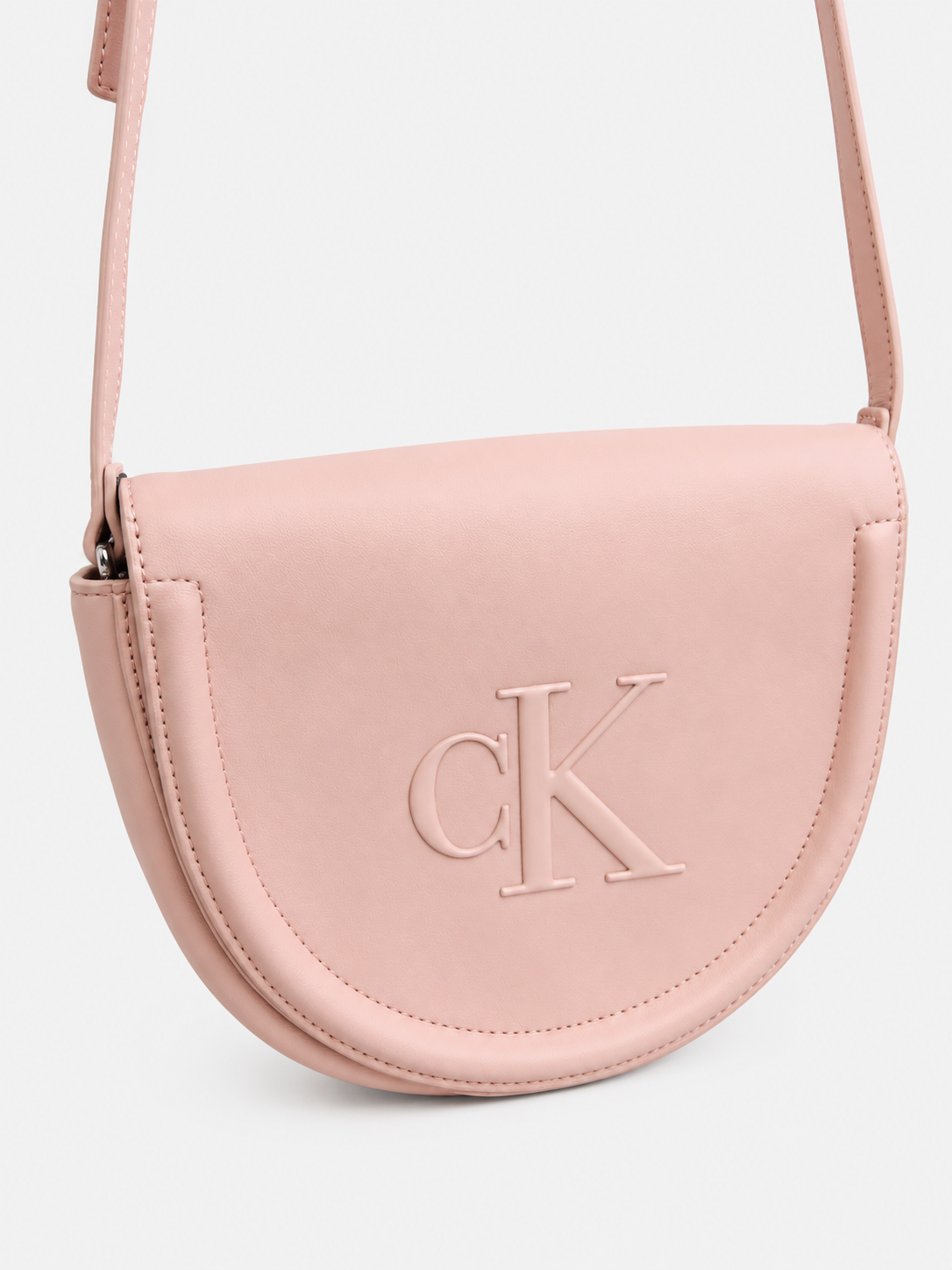 Bolso Crossbody Calvin Klein Semicircular  Logo front ‘Rosa claro’