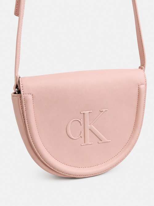 Bolso Crossbody Calvin Klein Semicircular  Logo front ‘Rosa claro’