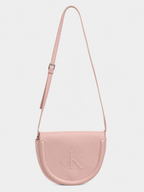 Bolso Crossbody Calvin Klein Semicircular  Logo front ‘Rosa claro’