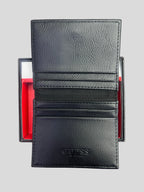 Tarjetero Guess eco cuero  BoxLogo relieve dorado ‘Negro’