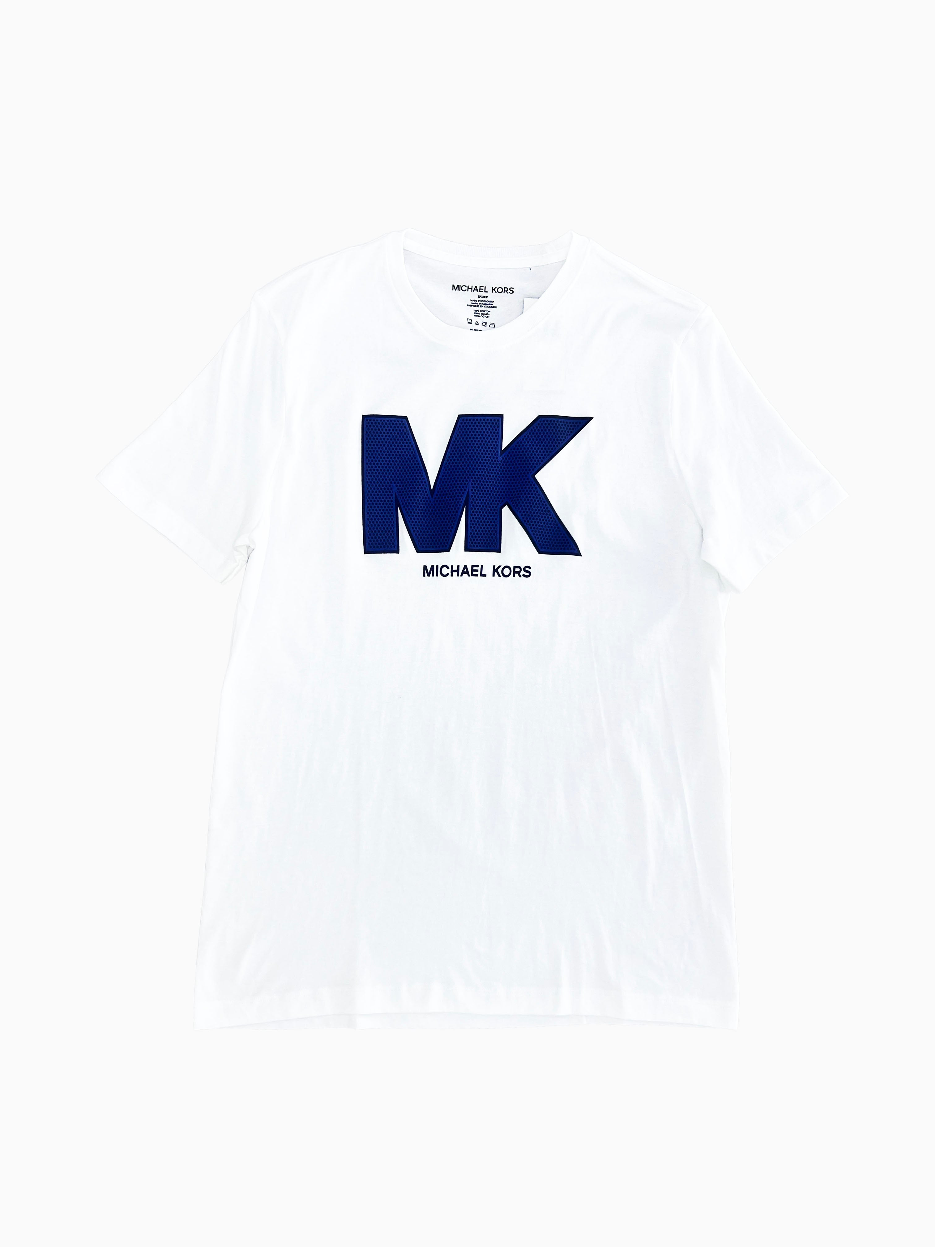Polera Michael Kors C/logo engomado ‘blanca C/azul’