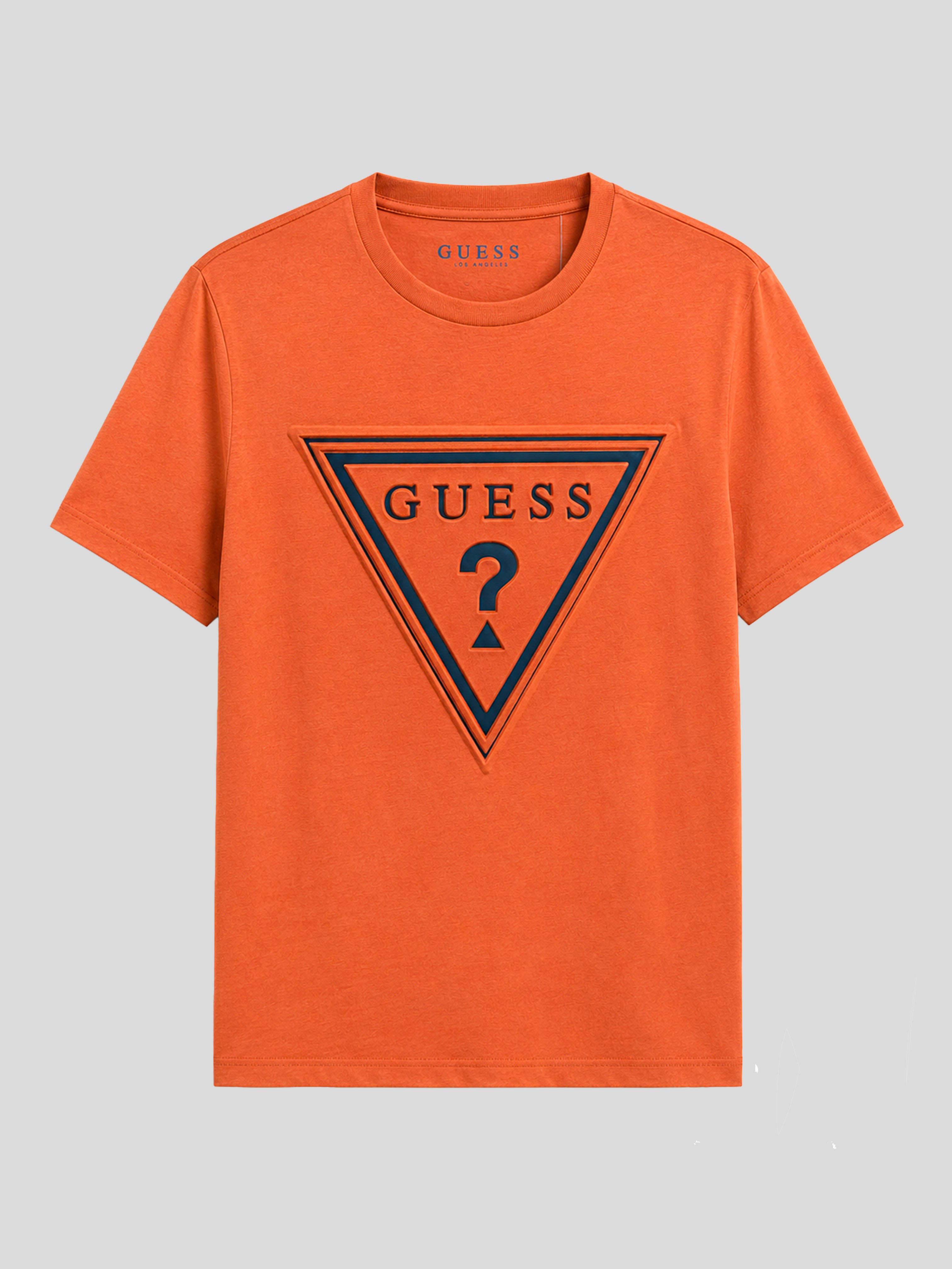 Polera Guess Logo en Triángulo ‘Naranja’