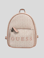 Mochila Guess Mediana Logo front incrustado  ‘Rosa Pastel’
