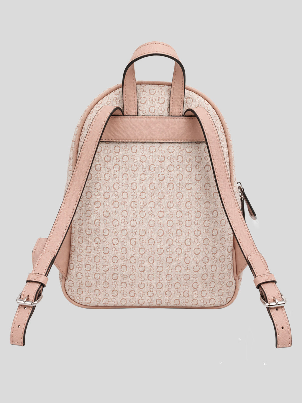 Mochila Guess Mediana Logo front incrustado  ‘Rosa Pastel’