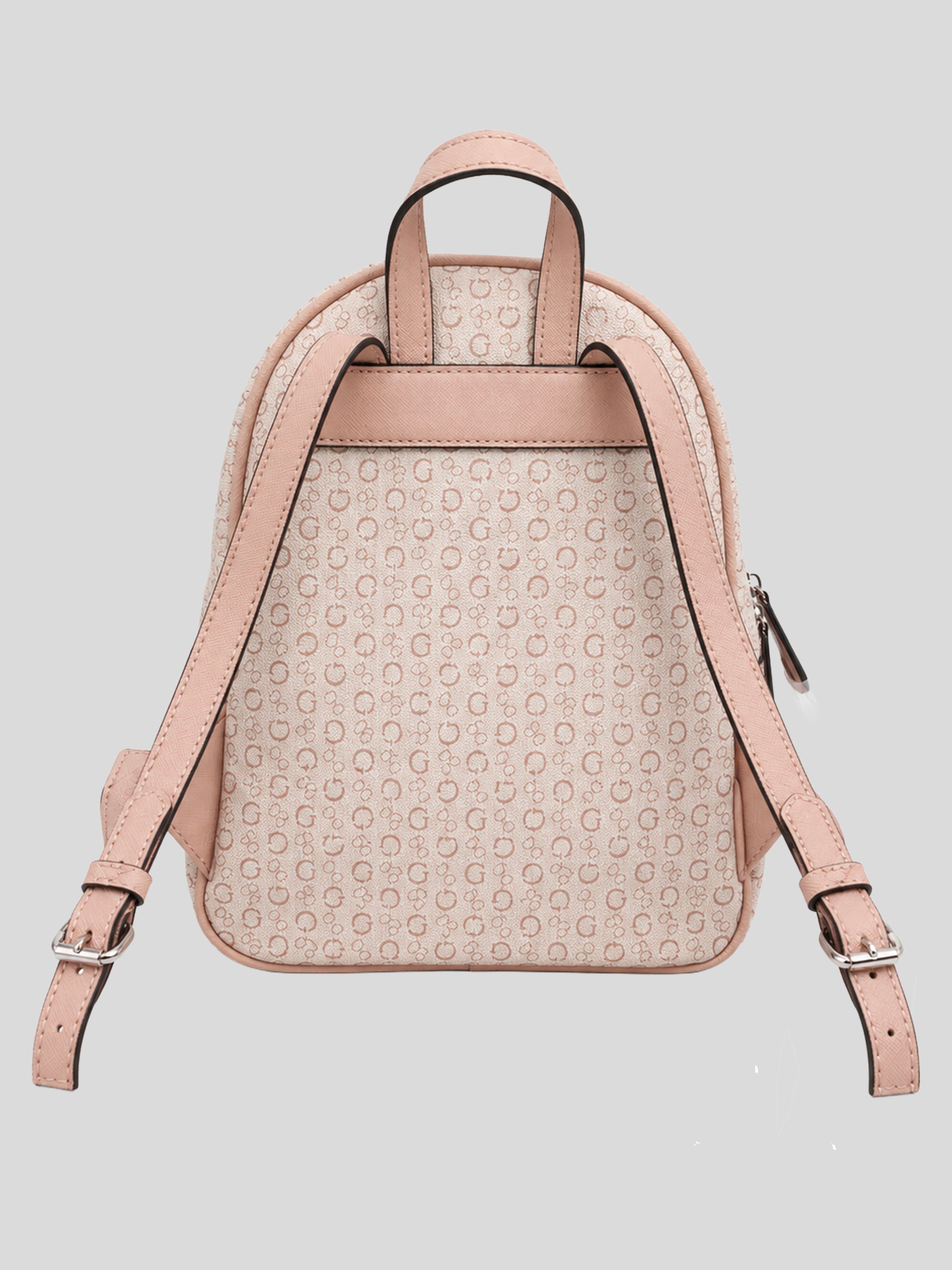 Mochila Guess Mediana Logo front incrustado  ‘Rosa Pastel’