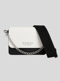 Bolso Crossbody Guess Los Angeles Metallic Logo front ’Blanco/Negro’